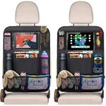 Organisateur de voiture, 2 pcs organisateur voiture enfant avec 9 poches, organisateur voiture avec 10 ...