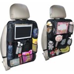 Organisateur voiture enfant 10 poches lot de 2, protection siege voiture enfant avec pochette transparente ...