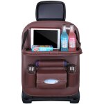 Organisateur de voiture pour fauteuil, si�ge + �tag�re, table de voiture marron