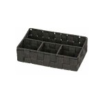 Organiseur salle de bain adria petit, rangement salle de bain 4 compartiments, polypropylne, 26x17x6. ...