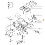 Worx ? capot principal pour robot tondeuse wr155e ? surface d'action 600m� ? guidage intelligent ? largeur ...
