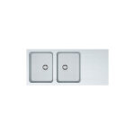 Franke - orion oid 621 - evier de cuisine 2 bacs avec gouttoir, en tectonite, blanc artic