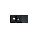 Franke - orion oid 621 vier double bac avec gouttoir en tectonite carbone