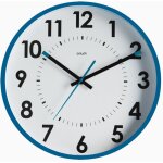 Horloge silencieuse abylis �30cm - bleu canard orium