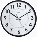 Horloge silencieuse abylis �30cm - noir orium