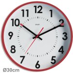 Horloge silencieuse abylis �30cm - lie de vin orium