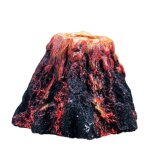 Ornement d'aquarium volcan sous - marin sans tube pierre  bulles