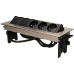 Orno - bloc rectangulaire 3 prises + 2 prises usb - synercia