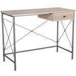 Oscar - bureau en bois et m�tal avec tiroir - 100x48x76 cm