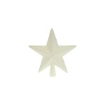 Cimier de sapin de nol toile blanche  paillettes