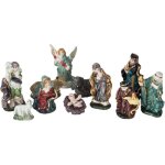 Ose - set de 11 santons en cramique multicolores de 9 cm pour dcorations de nol avec livraison gratuite ...