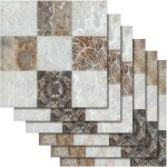 Osqi - 30 pi�ces stickers carrelage auto - adh�sif imperm�able marbre carrelage autocollant sticker d�coration ...