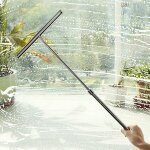 Osqi - raclette de douche tlescopique avec lame en silicone pour salle de bain, cuisine, voiture