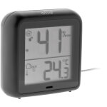 Thermomètre hygromètre noir à sonde filaire et capteur de précision otio Thermomètre hygromètre noir à sonde filaire et capteur de précision otio