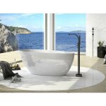 Otitec - baignoire îlot blanc brillant avec bonde blanc goya 170x72 Otitec - baignoire îlot blanc brillant avec bonde blanc goya 170x72