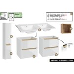 Otitec - ensemble complet de salle de bain - meubles - armoires - cube - vasque � encastrer avec siphons ...