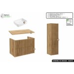 Otitec - ensemble complet de salle de bain - meuble - colonne - vasque � poser avec siphon offert marco ...
