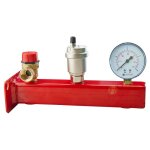 Ottone - 6 bar groupe s�curit� 3 / 4' chaudi�re chauffe jusqu'� soupape 50kw vent manom�tre