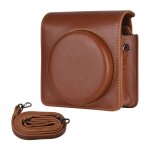 Ousudela - tui de transport en cuir pu pour appareil photo instantan fujifilm sq1 avec bandoulire
