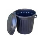 Outifrance ? poubelle d'ext�rieur 80 l en polypropyl�ne incassable ? couvercle verrouillable ? poign�es ...