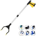 Outils de collecte, grappin pour personnes ges de 82 cm avec pince rotative en caoutchouc, ramassage ...