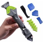 Outil de enleve joint silicone 5 en 1, kit de grattoir � mastic et de lisseur de joints silicone grattoir ...