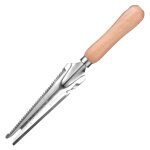 Outil gouge de dsherbage en acier inoxydable avec poigne en bois, 33. 5cmx3cm dsherbeur manuel jardin ...