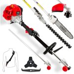 Oxeo ? outil de jardin multifonction thermique 4en1 ? d�broussailleuse, taille - haie, �lagueuse, coupe ...