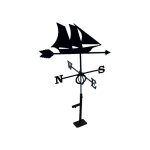 Girouette bateau grand modèle + support universel Girouette bateau grand modèle + support universel