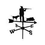 Outils et nature - girouette chasseur avec son chien en fer forgé petit modèle Outils et nature - girouette chasseur avec son chien en fer forgé petit modèle