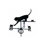 Girouette chat et souris en fer forgé grand modèle Girouette chat et souris en fer forgé grand modèle