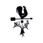 Girouette coq grand modèle sur roulement à billes Girouette coq grand modèle sur roulement à billes