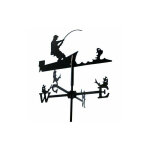Outils et nature - girouette pêcheur sur son bateau en fer forgé petit modèle Outils et nature - girouette pêcheur sur son bateau en fer forgé petit modèle