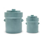 Outils et nature - pot  choucroute avec pierres lacto - fermentation 3l vert