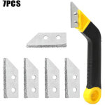 Outils de retrait de la mortier, grattoir pour carrelage, lot de 1 grattoir � coulis, scie coud�e avec ...