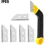 Outils de retrait de la mortier, grattoir pour carrelage, lot de 1 grattoir  coulis, scie coude avec ...