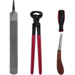 Outils tenaille sabot, 4 pcs cheval marchal - ferrant sabot nipper garniture dossier ferrure poigne ...