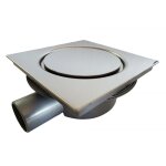 Outile - bonde horizontale / siphon inox 15x15 cm Outile - bonde horizontale / siphon inox 15x15 cm