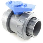 Outile - vanne � boisseau sph�rique � coller � 50 pression / piscine