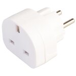 Adaptateur de voyage gb - ue 220 - 240v silverline 171631