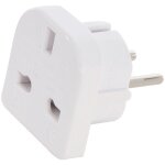 Adaptateur de voyage gb - ue 220 - 240v silverline 171631