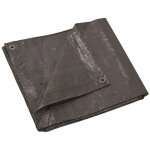 Outiror - b�che sp�ciale bois, ultra r�sistante en 140 gr / m2, couleur marron dimensions: 4m x 5m