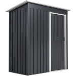 Outsunny abri de jardin 1, 16 m� - remise pour outils - cabanon porte coulissante - dim. 163l x 89l x ...