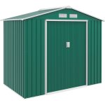 Outsunny - abri de jardin - remise pour outils - cabanon porte verrouillable - dim. 213l x 130l x 185h ...