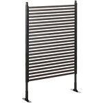 Outsunny - clôture de jardin panneau en métal revêtement pe - dim. 93l x 22l x 150h cm - marron foncé ... Outsunny - clôture de jardin panneau en métal revêtement pe - dim. 93l x 22l x 150h cm - marron foncé ...