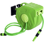 D�vidoir mural enrouleur automatique pivotant 180� tuyau 20 + 2 m avec lance arrosage support mural int�gr� ...