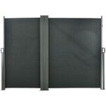 Outsunny - double store lat�ral brise - vue paravent r�tractable dim. 6l x 1, 60h m polyester anti - ...