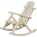 Fauteuil de jardin adirondack � bascule rocking chair style n�o - r�tro assise dossier ergonomique bois ...