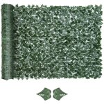 Outsunny ? haie artificielle brise - vue 3l x 1, 5h m ? feuillage r�aliste anti - uv vert fonc� ? facile ...