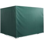 Housse de protection balancelle de jardin bâche étanche dim. 2, 15l x 1, 55l x 1, 5h m pe vert Housse de protection balancelle de jardin bâche étanche dim. 2, 15l x 1, 55l x 1, 5h m pe vert